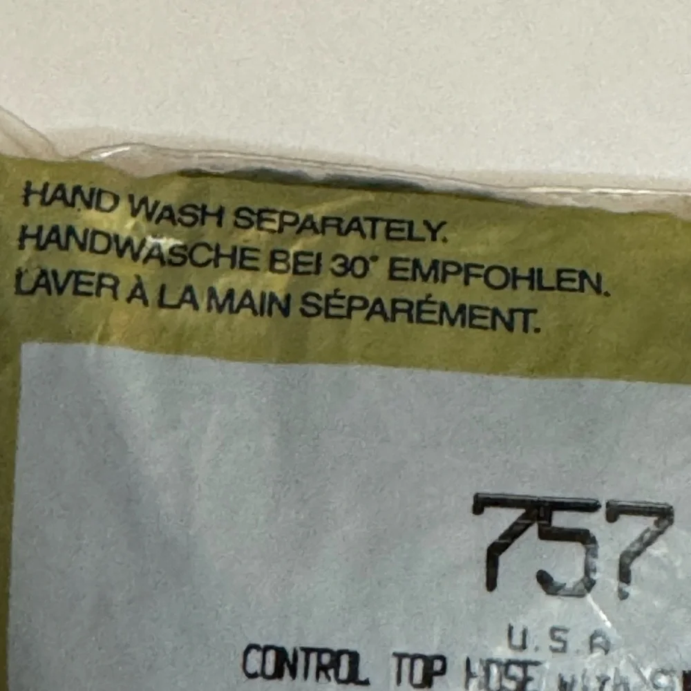 Silkies Pantyhose / Nylons Queen XL Jet Black Control Top #758 Made In‎ USA LOT